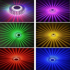 Lámpara de Pared LED con Diseño Moderno y Creativo de Girasol, Control Remoto, Montaje en Superficie, para Pasillo, Sala de Estar y Dormitorio - Product Image 4