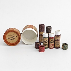 Tubo di carta riciclata per la cura della pelle serie di carta Kraft marrone cilindro corpo balsamo tubi di cartone crema viso vasetto di carta cera interna - Product Image 5