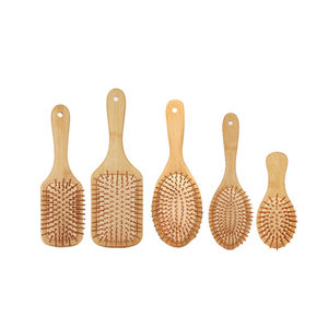 Spazzola per Paddle rettangolare in bambù naturale spazzola per massaggio ecologica spazzola districante per capelli grande - Product Image 5