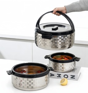Pronta Consegna <span class=keywords><strong>Set</strong></span> di 4 Scaldavivande di Grande Capacità Casseruola 2L+4L+8L+16L <span class=keywords><strong>Set</strong></span> per Pentola Calda Scaldavivande - Product Image 3