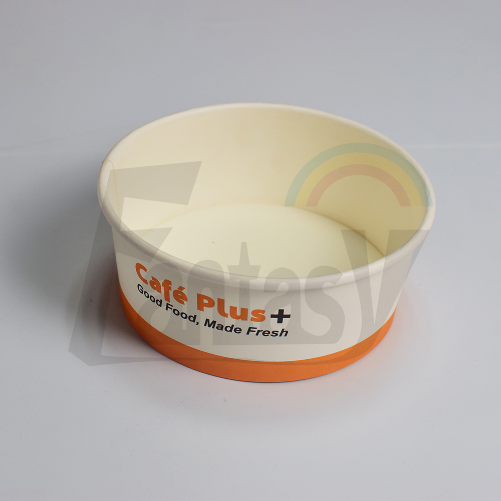Disposable Rectangle Shape Salad Bowl Cake Plate Gold Foil Embossed Matt Laminated Made Pulp Bagasse Paper Cardboard Food
