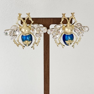 Fashion Stylish Elegant Colorful Little Bee Earrings Insect Theme <strong>Jewelry</strong> Cute Luxury Diamond Earring Studs <strong>Jewelry</strong> for Women - Product Image 3