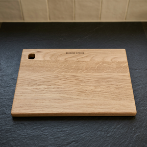 Tabla de cortar rectangular de madera de 2.0 cm de grosor, personalizada, con mango, apta para lavavajillas, sostenible, reutilizable, fácil de limpiar, BS - Product Image 1