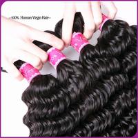 Extensions de cheveux humains brésiliens 12A Deep Wave, 100% vierges non traités, trame de cheveux naturels noirs, extensions de cheveux brésiliens