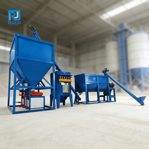 Mélangeur horizontal à double ruban automatique pour le mélange de poudres sèches, de produits chimiques, de plastiques, d'amidon de maïs modifié, de peinture à base de pierre naturelle - Product Image 1