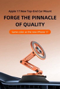 Soporte Magnético Ajustable para Teléfono con Ventosa de Vacío Reforzada de Triple Plegado y Rotación 360°, N52, Precio de Fábrica al Por Mayor de Alta Gama - Product Image 4