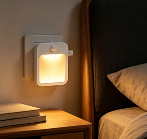 Hot Selling Plug in Color Changing <b>Motion</b> <b>Sensor</b> Eye-Care Night <b>Light</b> Dimmable <b>LED</b> Sleep Lamp Square Bedside <b>Light</b> for Bedroom - Product Image 1