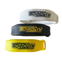 Pulsera láser negra para redes sociales, banda de silicona con código QR único, NFC, con Chips NFC integrados