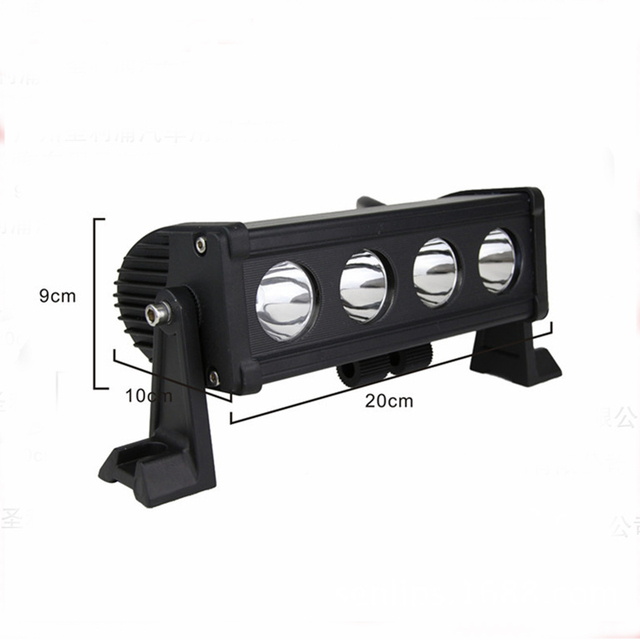 New High Power Single Row LED Light Bar IP67 Waterproof Flood Beam 20W-400W for off Road Vehicles ATV UTV