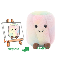 Jouet en peluche super doux brodé sur mesure - Cadeau mignon pour les fêtes
