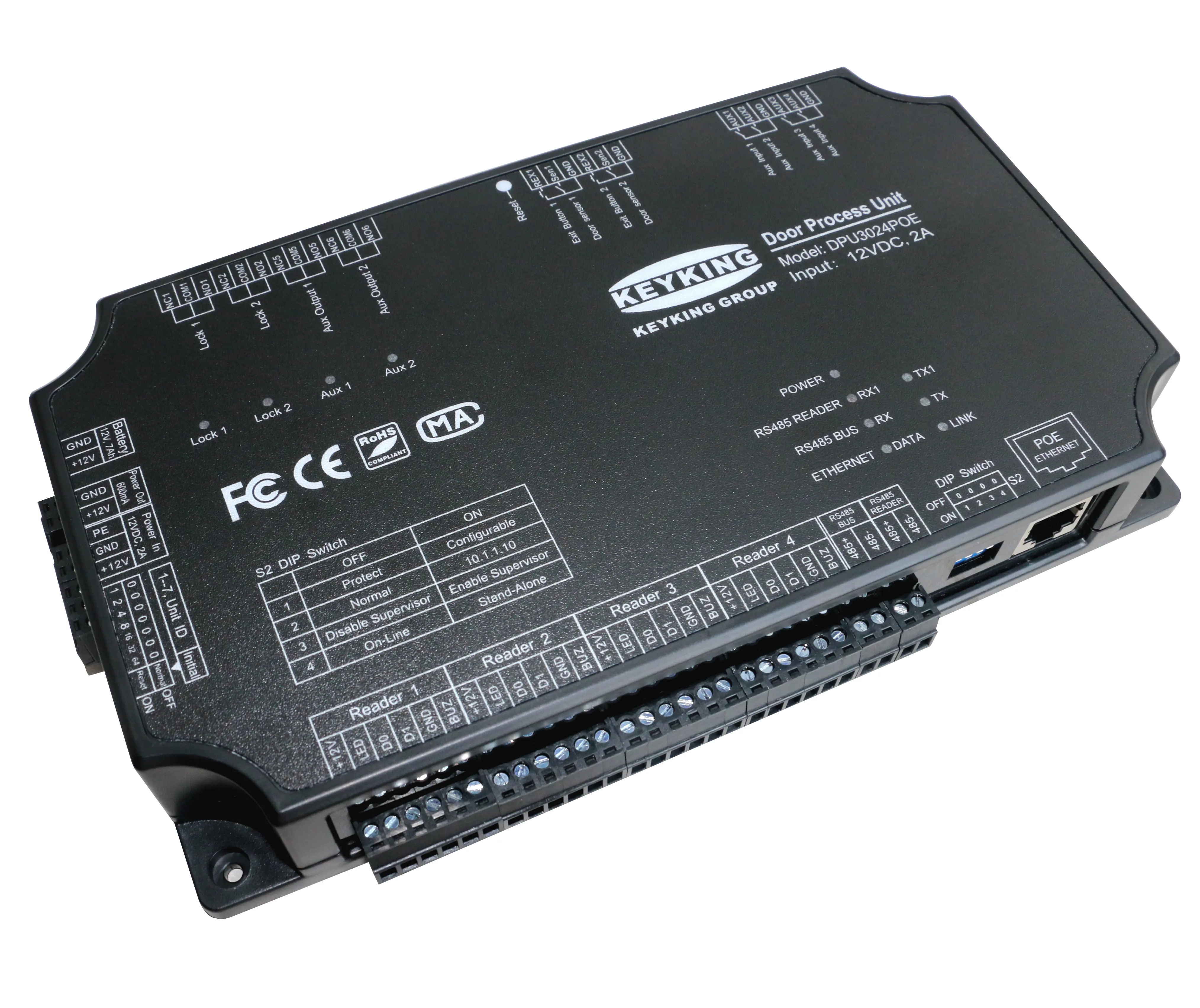 KeyKing TCP IP Wiegand RS485 панель управления доступом контроллер платы двухдверный контроллер