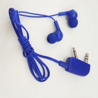 Headset Penerbangan Sekali Pakai Harga Murah Promo Panas, Earphone Handsfree Berkabel 3.5mm Cetakan Pribadi, Sensitivitas 20 Jam, Impedansi 32