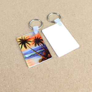 جهين للطباعة التسامي FRP البلاستيك سلاسل المفاتيح مستطيل فارغ 40x6 0 مللي متر حلقات المفاتيح حامل سلسلة مفاتيح - Product Image 6