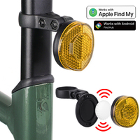 Localisateur de vélo Anti-perte Réflecteur arrière de vélo Support de tige de selle pour Air Tag GPS Tracker Bike Finder Plastic Find My Device Bike