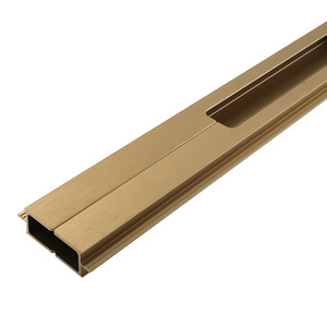 LCCDIS Wardrobe Door Handle Aluminum Alloy Lightning U Shaped Embedded Concealed Non Detachable Furniture Cabinet Hardware - Product Image 2