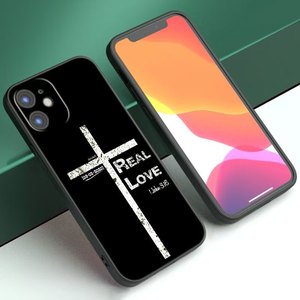 Étui de téléphone en silicone TPU avec peinture UV par sublimation, motif croix et verset biblique de Jésus-<span class=keywords><strong>Christ</strong></span> pour iPhone 11 et 17 Pro - Product Image 2