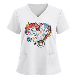 Tenues d'infirmières chirurgicales pour femmes, uniformes d'hôpital respirants, tricotés, sans couture, fusionnés, sur mesure - Product Image 4