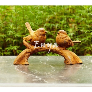 Estatua <span class=keywords><strong>de</strong></span> Paloma <span class=keywords><strong>de</strong></span> Hierro Fundido Vintage Love Birds, Acabado Oxidado Natural, Marca ENYA, Decoración <span class=keywords><strong>de</strong></span> Metal para Hogar y Jardín, Artesanía Animal - Product Image 6