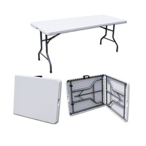 6ft Plastic Folding Tables Plastic Hot Sale 4 5 6Ft Outdoor Garden Bbq Camping Picnic Portable Event Plastic Folding Tables