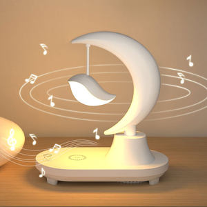 <span class=keywords><strong>Meilleur</strong></span> cadeau Table de chevet portable Lampe intelligente RGB Support de chargeur sans fil avec haut-parleur et réveil pour <span class=keywords><strong>iPhone</strong></span> et Android - Product Image 2