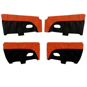 Cubierta de Panel de Puerta para Honda Vezel HR-V, en Cuero de Microfibra Negro y Marrón, Instalación Adhesiva, Diseño Contemporáneo - Product Image 1
