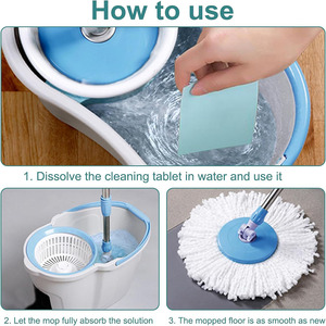 Tavoletta di carta personalizzata per la pulizia dei pavimenti con Formula concentrata pastiglie per la pulizia dei pavimenti - Product Image 6