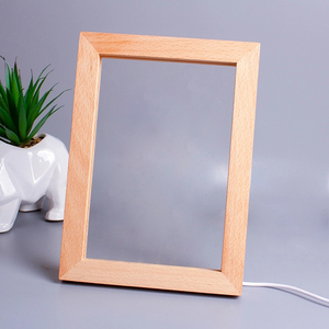 Cadre <span class=keywords><strong>Photo</strong></span> en bois <span class=keywords><strong>3D</strong></span> LED <span class=keywords><strong>Photo</strong></span> et texte lampe de Table personnalisée USB cadre <span class=keywords><strong>Photo</strong></span> veilleuse cadeau personnalisé - Product Image 6