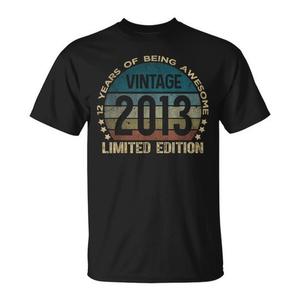 T-shirt vintage per il 12° compleanno in edizione limitata del 2013 - Product Image 1