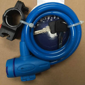 Candado de cable de acero para bicicleta, candado de cable de alambre para bicicleta de montaña de piñón fijo, color aleatorio, control manual, productos en stock - Product Image 5