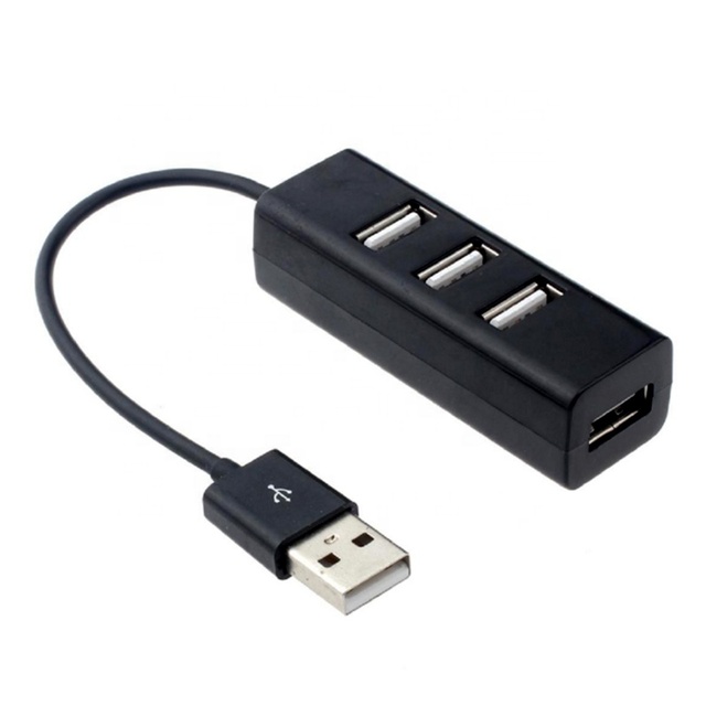 USB 2.0 Mini 4 Ports Socket USB Hub Adapter Splitter Expansion Interface Hubs for Computer Mouse Keyboard Scanners Printers