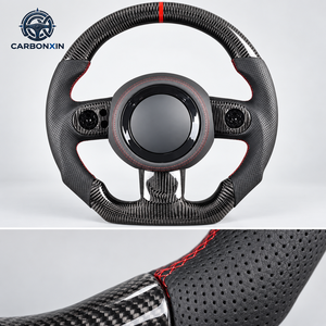 Accessoires de voiture pour BMW Mini R56 F55 F56 Cooper S JCW R50 F57 R57 R55 F60 F54 Volant en fibre de carbone forgée avec LED et indicateur de régime - Product Image 1