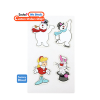 Stickers muraux 3D PVC personnalisables Double face pour fenêtre de Noël s'accrochent Décoration intérieure 3D personnalisée pour autocollants promotionnels