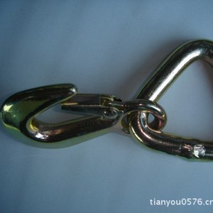 Snap Hook HK6-D14 Zinc Plated Carbon Steel Ring Head Connect Use Class C Level 4.8 - Product Image 2