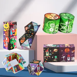 Infinity Flip-cubo mágico 3D, juguetes para aliviar el estrés