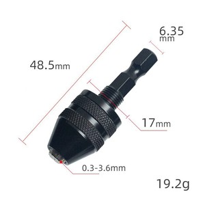 Mandrin de perçage réglable à trois mors, serrage sans clé de 0,3 mm à 8 mm pour le meulage et le polissage - Product Image 4