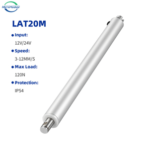 Actuador Lineal Eléctrico Tubular Mini de 12V/24V CC, Carga Máxima 120N, Diámetro 20mm, para Aplicaciones de Hogar Inteligente - Product Image 1