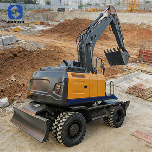 Excavadora Pequeña <span class=keywords><strong>de</strong></span> Ruedas <span class=keywords><strong>de</strong></span> 18 Toneladas, Confiable, Equipada con Cabina para el Conductor, Apta para Construcción Municipal y Obras Viales - Product Image 3