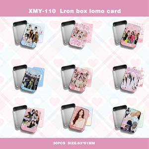 Enlace Total |   Caja de Metal Kpop con 30 Tarjetas Lomo Impresas en Alta Definición de Corea, Stray Kids/Baby Monster/Twice, Manualidades de Papel - Product Image 4