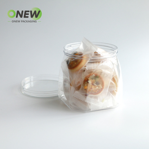 <span class=keywords><strong>900</strong></span> <span class=keywords><strong>ml</strong></span> 28oz BPA miễn phí cấp thực phẩm Vòng rõ ràng kẹo Nuts Snack nhựa PET lọ và chai với rõ ràng pha lê Nắp - Product Image 4