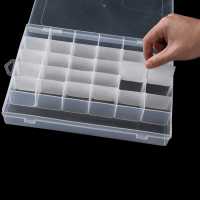 Impression personnalisée 6 8 10 18 24 36 grilles boîte de séparation en pp transparente boîtes de rangement en plastique pour vis