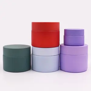 Custom Color Cosmetic Packaging 15g 20g 30g 50g 100g White Porcelain Ceramic Face Cream Glass Jars With Screw Lids