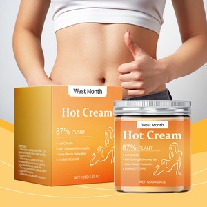 Crème Brûle-Graisse Chauffante pour le Ventre, <span class=keywords><strong>Traitement</strong></span> Anti-Cellulite, Crème Amincissante aux Extraits Naturels, Perte de Poids et Nourrissante pour la Peau - Product Image 2