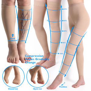 Kaos Kaki Medis Kompresi 20-30mmHg Khusus Perawat, Model Terbuka di Bagian Jari Kaki, untuk Sirkulasi, Setinggi Paha dan Lutut, untuk Varises - Product Image 1