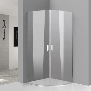 Porte de salle de bain à double ouverture, verre occultant, charnière sans cadre, enceinte de douche, porte de douche - Product Image 1