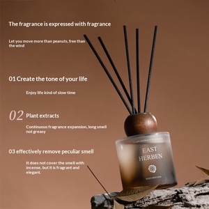 Wood Cap <b>Reed</b> <b>Diffuser</b> Essential <b>Oil</b> Luxury Long Lasting Home Fragrance Ornament for Bedroom Indoor Decor - Product Image 3