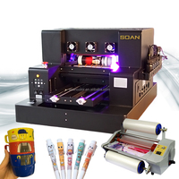 Impresora UV Dtf con cabezal de impresión L805 A3 32*50cm Impresora UV de cama plana Impresora plana digital Uv para caja Tazas Madera