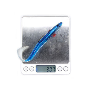 Leurres de pêche souples en caoutchouc, type ver et anguille, 10cm 10g, 15cm 30g, avec hameçon <span class=keywords><strong>crank</strong></span>, pour la pêche au bar et au <span class=keywords><strong>brochet</strong></span> - Product Image 6