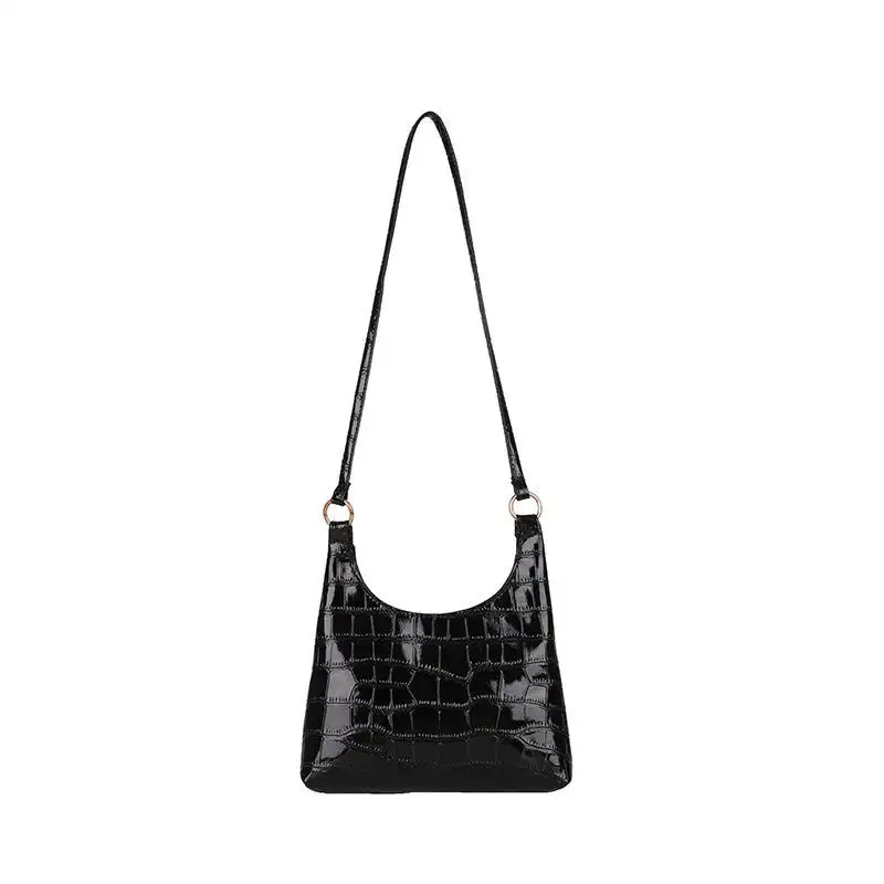 Hot Selling Fashion Embossed Handbag Temperament Stone Pattern Shoulder Leather Tote Bag Custom