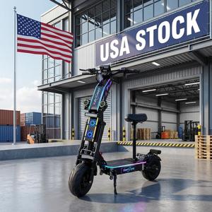 Scooter Eléctrico de Alta Velocidad de 55-75 MPH Disponible en EE. UU. en 5-7 Días, Scooter Eléctrico de 72V con Motor Dual de 10000W, Scooter Eléctrico con Desbloqueo NFC - Product Image 1