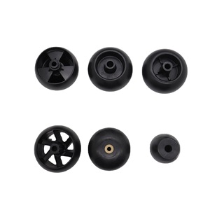 Custom Made 5 Inch PP Rubber Plastic Lawnmower Wheel Black Industrial Caster For Garden <b>Tools</b> - Product Image 5